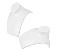 ULTECHNOVO Expositor en Plástico Pp Blanco de de Joyas Organizador y Resistente al Desgaste Almacenamiento de Pendientes y Colgantes, Pack de 2 Adecuado para Vitrina