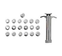 ULTECHNOVO Extrusora de Arcilla 19 Orificios para Modelado de Cerámica Herramienta Manual para Escultura de Arcilla Polimérica y Fondant Suministros para Bricolaje y Decoración de Pasteles