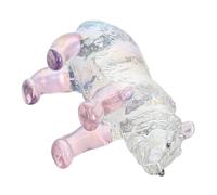 ULTECHNOVO Figurita de Oso Polar de Cristal Decorativa Adorno de Animal Escritorio y Oficina Miniatura