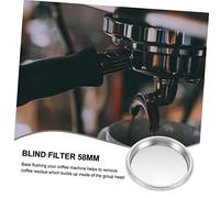 ULTECHNOVO Filtro Ciego Metálico para Cafetera Espresso Accesorio para Limpieza de Grupo con Liberación de Presión Compatible con Máquinas Semiautomáticas