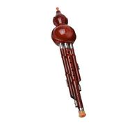 ULTECHNOVO Flauta de Cucurbitácea Hulusi Tradicional B Bajo Instrumento de Viento Étnico de Resina Tamaño Estándar para Principiantes y Estudiantes Adecuado para Práctica y Aprendizaje
