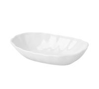 ULTECHNOVO Fuente de Porcelana para Hornear y Bandeja para Hornear Pasteles de Cerámica, Color Claro, Diseño Profundo, para Microondas, sin Manchas, Uso Doméstico para Queso al Horno