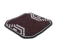 ULTECHNOVO Funda de Asiento Refrigerante para Coche Cuentas de Madera, Cojín Summer para Camión y Silla, Color Vino, Ventilado y Fácil de Limpiar, Protección Antitranspirante Adecuado para Verano