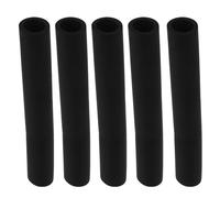 ULTECHNOVO Funda de Esponja Nbr para Asa de Correa de Perro 5 Piezas, Cubierta Antideslizante Negra 190mm X 22mm, Agarre Cómodo para Paseo y Entrenamiento de Mascotas