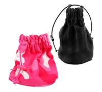 ULTECHNOVO Funda para Secador de Pelo Difusor 2 Piezas Lona Portátil Negro y Rosa para Uso en Cabello Húmedo y Seco, Organizador Compacto para Viajes y Cuidado de Cabello Rizado
