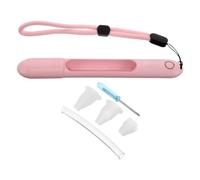 ULTECHNOVO Funda para Termómetro a Prueba de Golpes de Silicona y Abs con Cordón Rosa, Estuche Protector para Termómetros en Casa y Centros de Salud