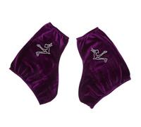 ULTECHNOVO Fundas Elásticas para Patines de Hielo y Ruedas, Protector de Botas Lavable en Terciopelo Coreano Color Púrpura Talla S, Accesorio Portátil para Patinaje Artístico y Hockey