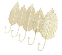 ULTECHNOVO Gancho Colgante Creativo para Colgar Abrigos y Llaves de Hierro Dorado con 5 Ganchos con Estilo Elegante Adecuado para Decorar Tu Hogar o Cocina