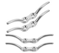 ULTECHNOVO Gancho de Bandera Marina de Acero Inoxidable Plata, 4 Piezas para Cortinas y Persianas, Resistente al Agua y Práctico para Estores y Visillos en Ventanas