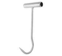 ULTECHNOVO Gancho de Elevación de Hierro Resistente para Tapas de Alcantarilla, Mango Largo Ergonómico, Herramienta Multiusos para Abrir Tapas y Mover Objetos Pesados, Uso Industrial