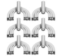 ULTECHNOVO Ganchos de Garra Metálicos para Instrumento de Batería Gancho de Montaje para Bombo Plateado Accesorio de Percusión Resistente y Ligero Reemplazo para Aro Estándar Uso