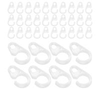 ULTECHNOVO Ganchos para Cortinas de Plástico 80 Unidades Clips para Cortinas Plisadas Compatibles Anillos y Rieles Ducha y Puertas Soporte Resistente Limpieza Fácil