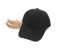 ULTECHNOVO Gorra de Peluca para Mujer Elegante y Cómoda de Seda Resistente al Calor Color Amarillo, Fácil de Combinar, Adecuado para Viajes y Fiestas