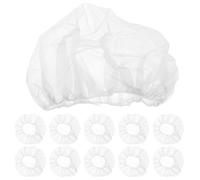 ULTECHNOVO Gorros Desechables Red para Cabello 21 Pulgadas 100 Unidades, Gorros Elásticos de Tela No Tejida Blancos para Cocina Industrial, Servicios de Alimentos y Sanidad, Accesorios