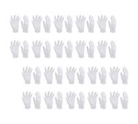ULTECHNOVO Guantes de Algodón Blanco Elásticos y Lavables para Joyería y Relojes, 16 Pares Diseño Simple y Cómodo para Inspección Manual