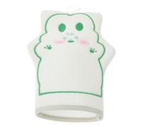 ULTECHNOVO Guantes de Ducha Exfoliantes para Verdes Manoplas de Baño Ásperas para Eliminar Células Muertas y Exfoliar la Piel Herramienta Corporal Reutilizable para Limpieza Diaria