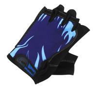 ULTECHNOVO Guantes Deportivos de Medio Dedo Azules de Tela Antideslizantes | Protección para Palmas, Absorción de Impactos, Uso en Halterofilia y Montañismo, Ajuste Cómodo