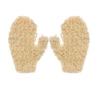 ULTECHNOVO Guantes Exfoliantes de Sisal para Baño y Ducha, Guante Corporal Agarre Cómodo y Diseño Portátil para Limpieza Profunda Piel