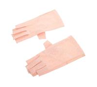 ULTECHNOVO Guantes UV para Manicura sin Dedos Protección Contra Rayos Ultravioleta Transpirables y Flexibles para Uso Casa y Salón Color Rosa