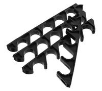 ULTECHNOVO Hebillas de Soporte para Tumbona de Patio Ajustador Plástico Negro de 5 Posiciones Conector Plegable Resistente para Silla Exterior Adecuado para Camping Playa y Jardín Pack