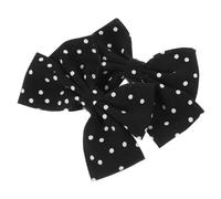 ULTECHNOVO Hebillas para Zapatos de Boda Lazo y Patrón de Pequeños Puntos, Clip Decorativo Desmontable para Mujer, Accesorios Elegantes en Negro y Blanco, Adecuado para Bodas y Fiestas