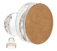 ULTECHNOVO Herramienta Compactadora para Paleta de Sombras y Rubor Estampador Redondo de Acrílico Prensa Precisa para Maquillaje Portátil y Duradera