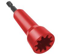 ULTECHNOVO Herramienta para Torcer Alambre Conector para Taladro en Plástico y Acero Color Rojo para Electricistas que Aumenta la Productividad y Facilita la Torsión