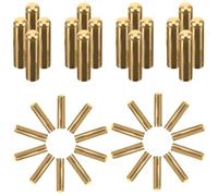 ULTECHNOVO Herretes Metálicos para Cordones de Zapatos 50 Piezas 5mm X 20mm Puntas de Cordón Doradas para Bricolaje, Accesorios de Reparación y Manualidades en Costura