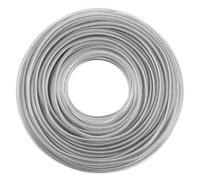 ULTECHNOVO Hilo para Desbrozadora Profesional de Alambre de Acero, 10 M | Plata, Alta Resistencia y Gran Durabilidad, Accesorio para Césped y Bordes del Jardín