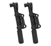 ULTECHNOVO Juego de 2 Minibombas de Bicicleta Portátiles Negras con Soporte Inflador Manual Compacto para Neumáticos de Carretera y Montaña Alta Presión para Ciclismo y Emergencias