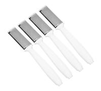 ULTECHNOVO Juego de 4 Limas para Pies de Acero Inoxidable Removedor de Callos y Piel Muerta Herramientas para Pedicura Casa Color Transparente Cuidado Eficaz para Pies Suaves