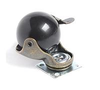 ULTECHNOVO Juego de 4 ruedas giratorias para muebles de oficina, de bronce antiguo, aptas para moquetas de pelo