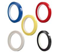 ULTECHNOVO Juego de 5 Pegatinas Guía para Diapasón de Violín y Violonchelo, Cinta de Pvc Resistente Decoloración, Colores Variados para Principiantes y Precisión Ejecución