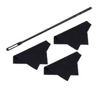 ULTECHNOVO Juego de Paño y Varilla de Limpieza para Flauta y Clarinete, Accesorio de Plástico para Mantenimiento y Limpieza de Instrumentos de Viento