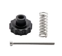 ULTECHNOVO Juego de Piezas para Impresora 3d Tornillos M3x45, Kit de Tuercas Niveladoras Manuales y Resortes Plateados para Cama Caliente Grande, Accesorio Plástico Resistente para