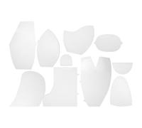 ULTECHNOVO Juego de Plantillas Acrílicas para Hacer Osos de Memoria, Reglas de Costura y Patrón Grande para Bricolaje y Proyectos de Acolchado