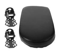 ULTECHNOVO Juego de Reposapiés Trasero para Bicicleta Cojín Ancho de Asiento Negro y Pedal Resistente Accesorio para Pasajeros Infantiles Adecuado para Paseos Familiares Seguros y Cómodos