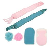 ULTECHNOVO Juego de Toallas de Baño de Algodón Adultos, Set Portátil Multiusos Estropajos Suaves para Exfoliar y Limpiar la Piel Color Aleatorio
