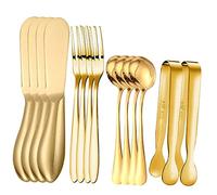 ULTECHNOVO Juego de Utensilios de Cocina Cuchillo de Queso Tenedor de y Cuchara Inoxidable Utensilios para Servir Aperitivos para Fiestas y Cocinas Domésticas