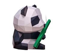 ULTECHNOVO Juguete 3D Forma de Panda Geométrico de Origami Estatua Artesanal Decoración para Fiestas Manualidades para Niños 1