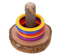 ULTECHNOVO Juguete de Madera para Entrenamiento de Loros Resistencia al Desgaste y Uso Diario Adecuado para Desarrollo de Inteligencia y Juegos de Aves en Casa Color Aleatorio