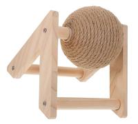 ULTECHNOVO Juguete para Gatos y Conejos de Madera y Sisal, Pelota para Rascar Que Afila Las Garras y Protege Muebles, Adecuado Hogar y Tiendas de Mascotas