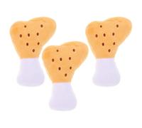 ULTECHNOVO Juguetes Interactivos para Perros Medianos de Felpa, Pack de 3 Piezas Diseño de Pata de Pollo, Juguete Chirriante y Multifuncional para Cachorros y Perros Pequeños