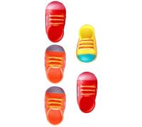 ULTECHNOVO Juguetes para Gatos y Cachorros de Interior, 5 Piezas de Vinilo Masticable Resistente Sonido, Diseño de Pelota de Zapato, Color Aleatorio, Artículo Interactivo