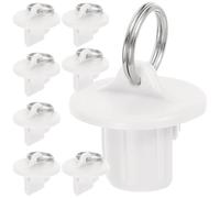 ULTECHNOVO Kit 8 Tapas de Extremo Color Marfil para Cuerda Elástica de Persiana Enrollable, Accesorios Plásticos Resistentes para Protección de Cordones en Cortinas Interiores, Repuestos