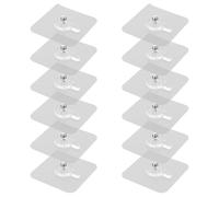 ULTECHNOVO Kit de 12 Ganchos Adhesivos Invisibles sin Rastro sin Perforaciones Pegatina Reforzada de 6 MM Expuesta para Colgar Cuadros Paredes de Yeso Cemento y Madera Sólida Uso Hogar