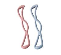 ULTECHNOVO Kit de 2 Palos de Yoga Bandas Elásticas de Resistencia, Material TPE Ligero y Portátil para Ejercicios en Casa y Múltiples Deportes