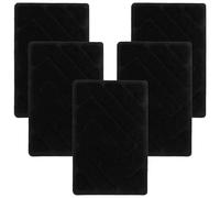 ULTECHNOVO Kit de Almohadillas Antideslizantes para Alfombrillas de Coche 5 Unidades Negras, Parches Resistentes para Reparación y Protección Interior, Compatibles Todo Tipo de Vehículos
