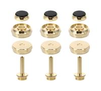 ULTECHNOVO Kit de Botones a Presión Metálicos para Trompeta, Hebillas de Botón de Pistón Pequeñas Cubierta Superior E Inferior, Accesorio para Trompetistas y Reparación de Instrumentos