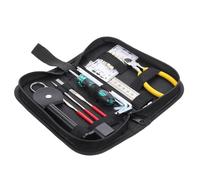 ULTECHNOVO Kit de Herramientas para Mantenimiento y Limpieza de Guitarra 18 Piezas Llaves Ajustables, Púas y Accesorios para Reparación y Cambio de Cuerdas, Portátil para Músicos y Técnicos